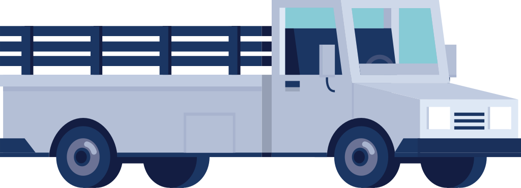 flatbed truck vector