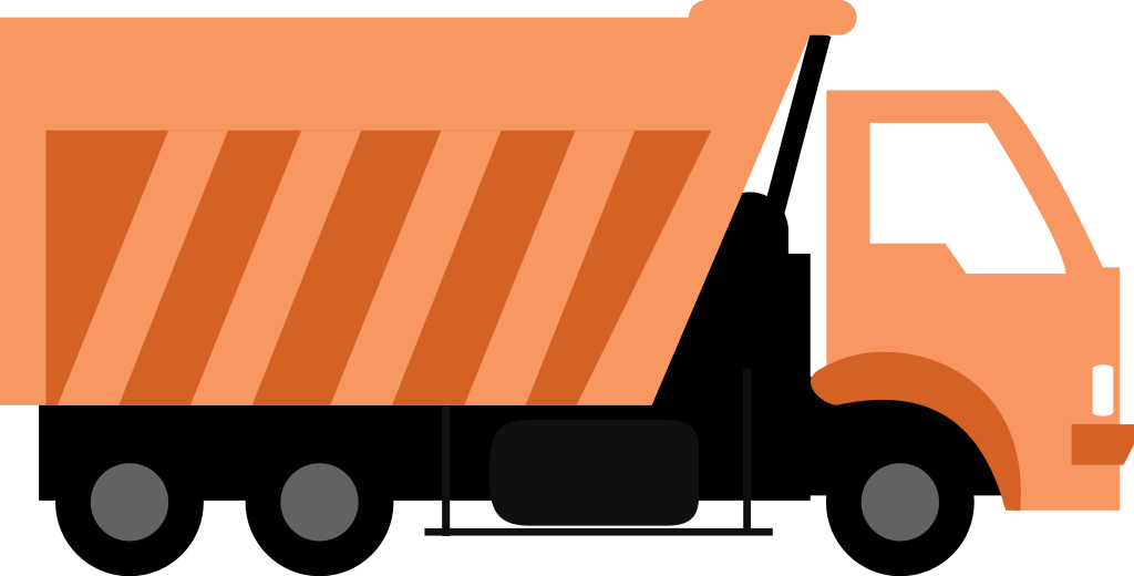 dump truck vector