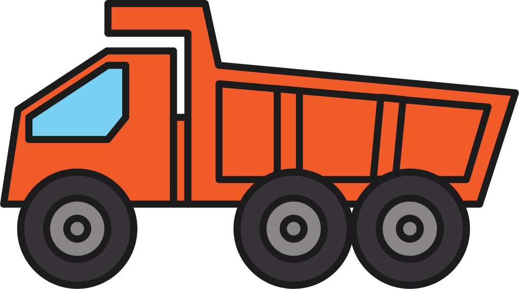 dump truck vector