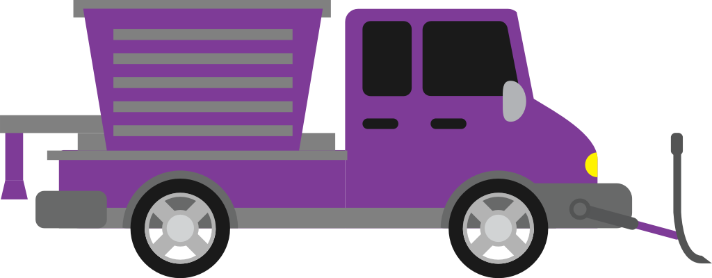 snow plow truck vector