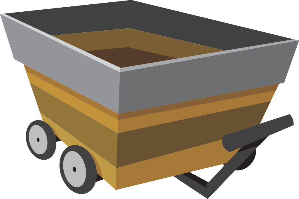 Mine Trailer vector