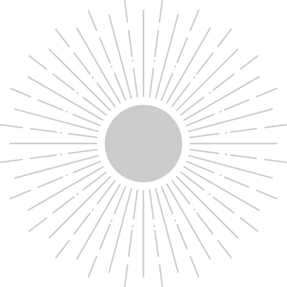 Geometric sunburst shape vector