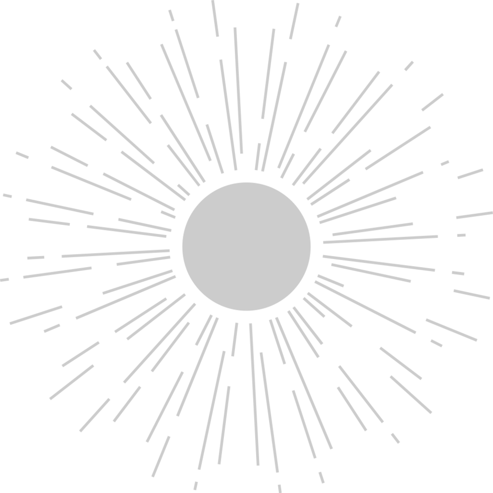 Geometric sunburst shape vector