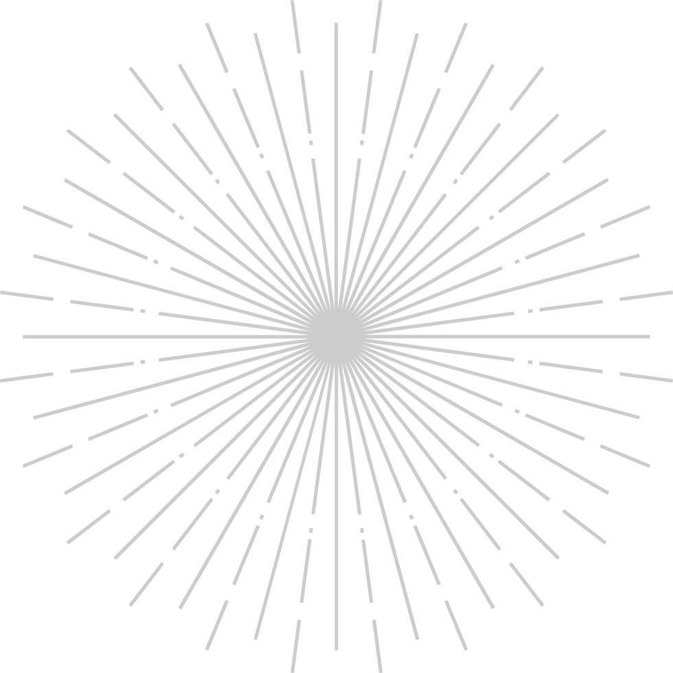 Geometric sunburst shape vector