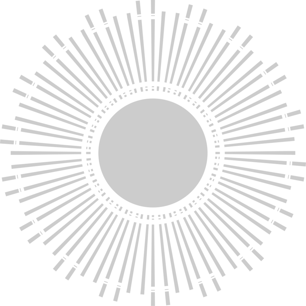 Geometric sunburst shape vector
