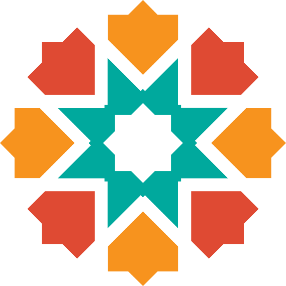 Geometric abstract arabesque logo vector