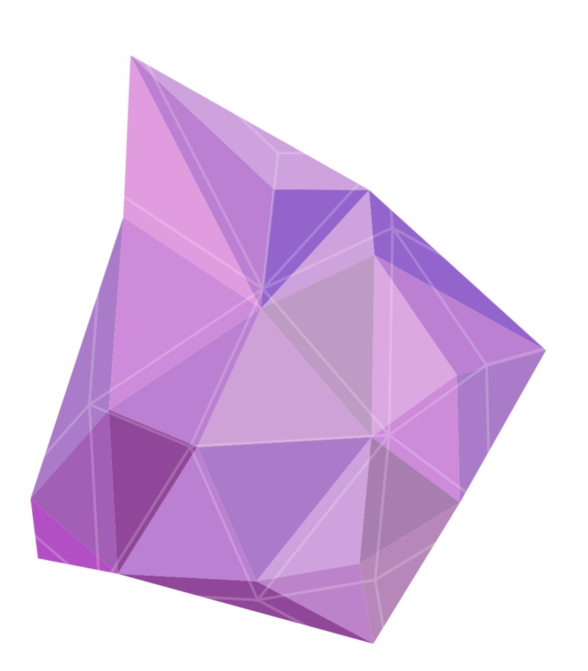 Geometric polygonal abstract shape vector
