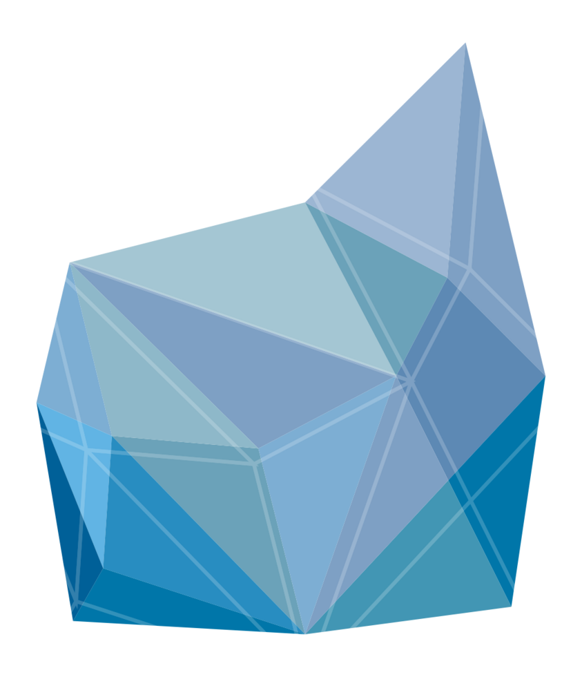 Geometric polygonal abstract shape vector