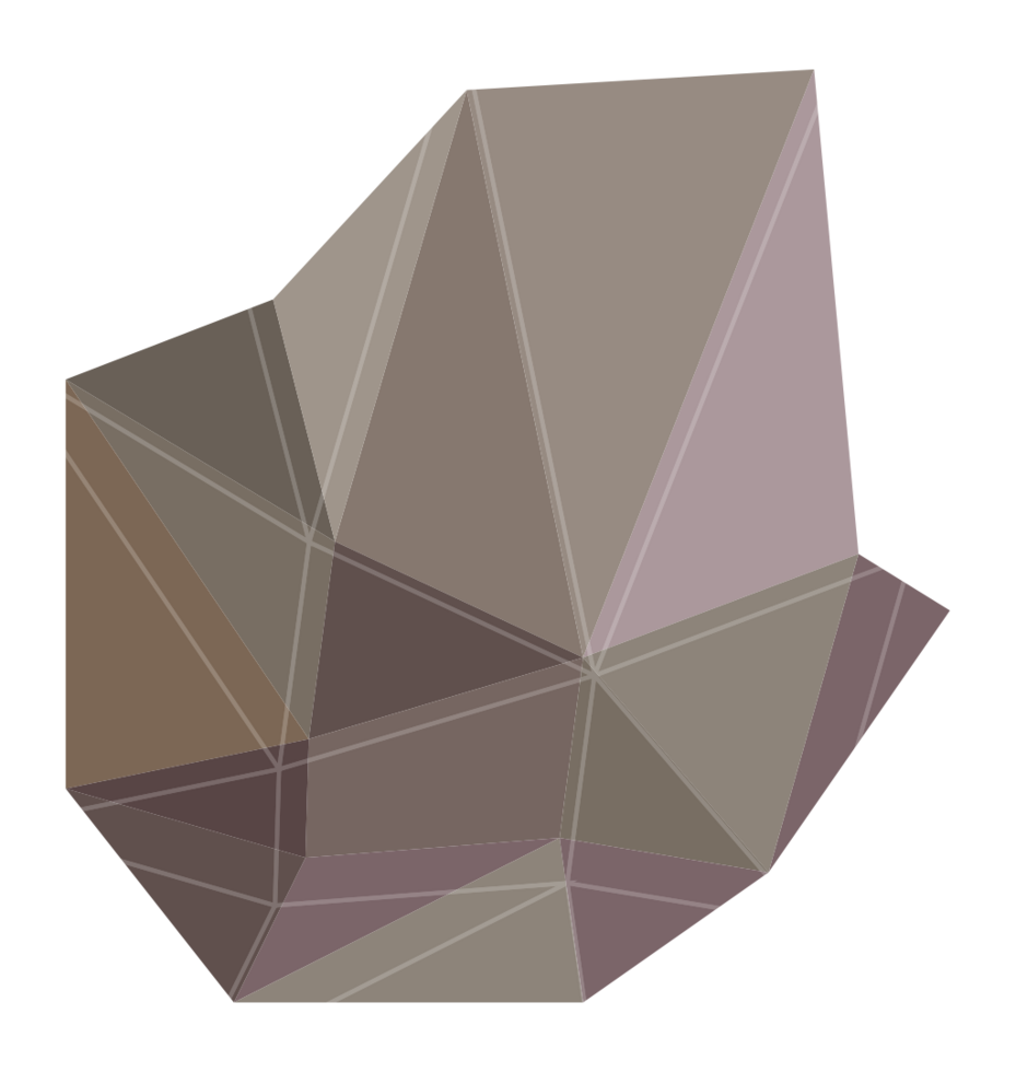 Geometric polygonal abstract shape vector