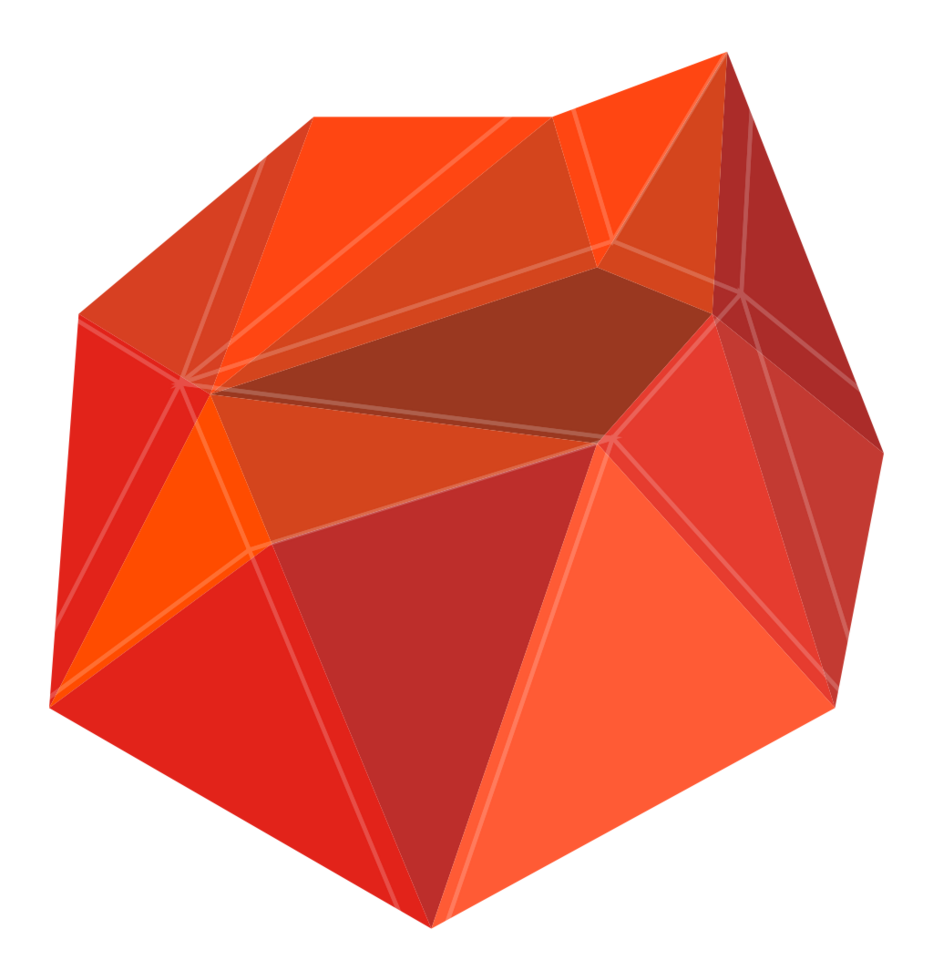 Geometric polygonal abstract shape vector
