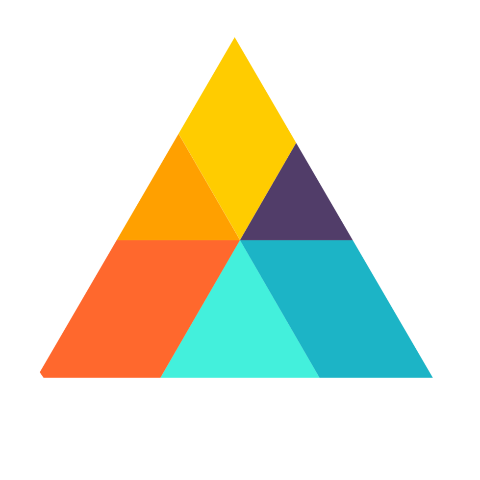 Geometric colorful abstract shape vector