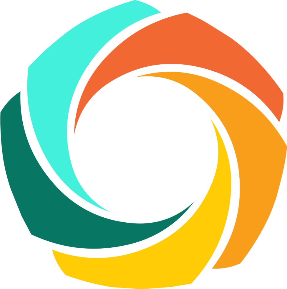 Geometric colorful abstract shape vector