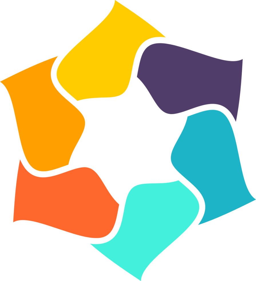 Geometric colorful abstract shape vector