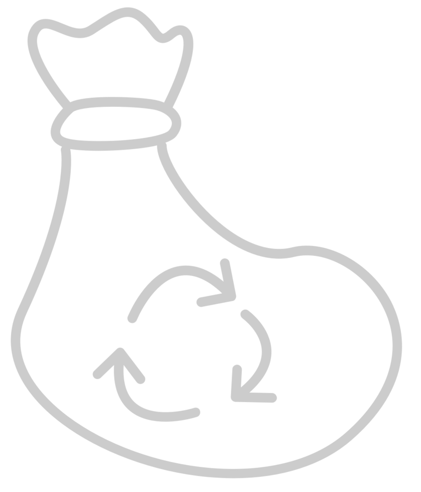 Cartoon Rubbish Bag vector