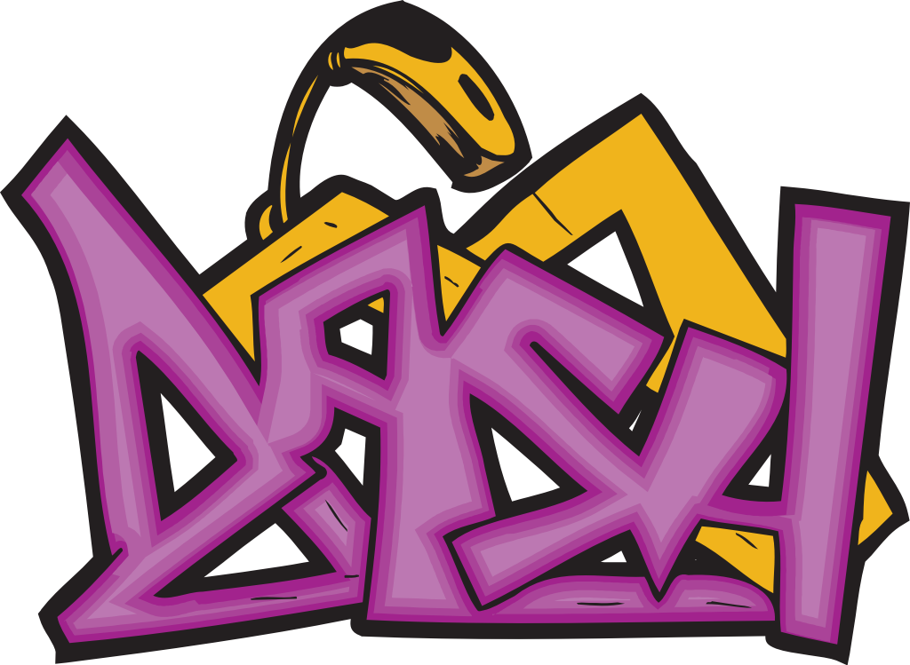 Graffiti typography vector