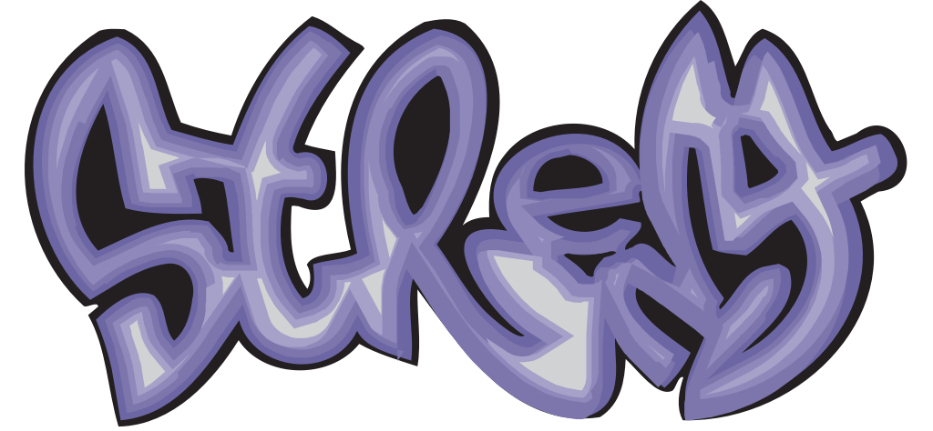Graffiti typography vector