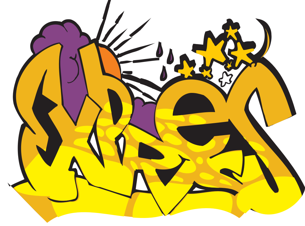 Graffiti typography vector