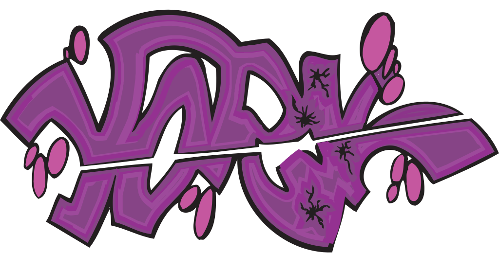 Graffiti typography vector