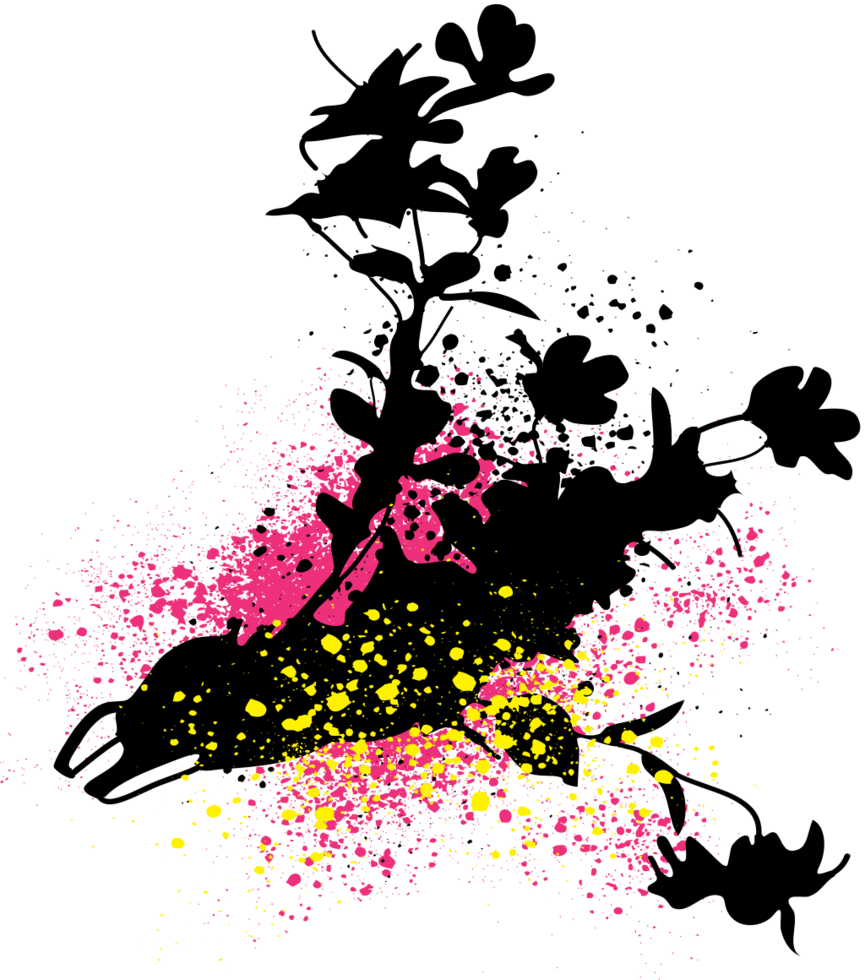 Flower grunge graffiti vector