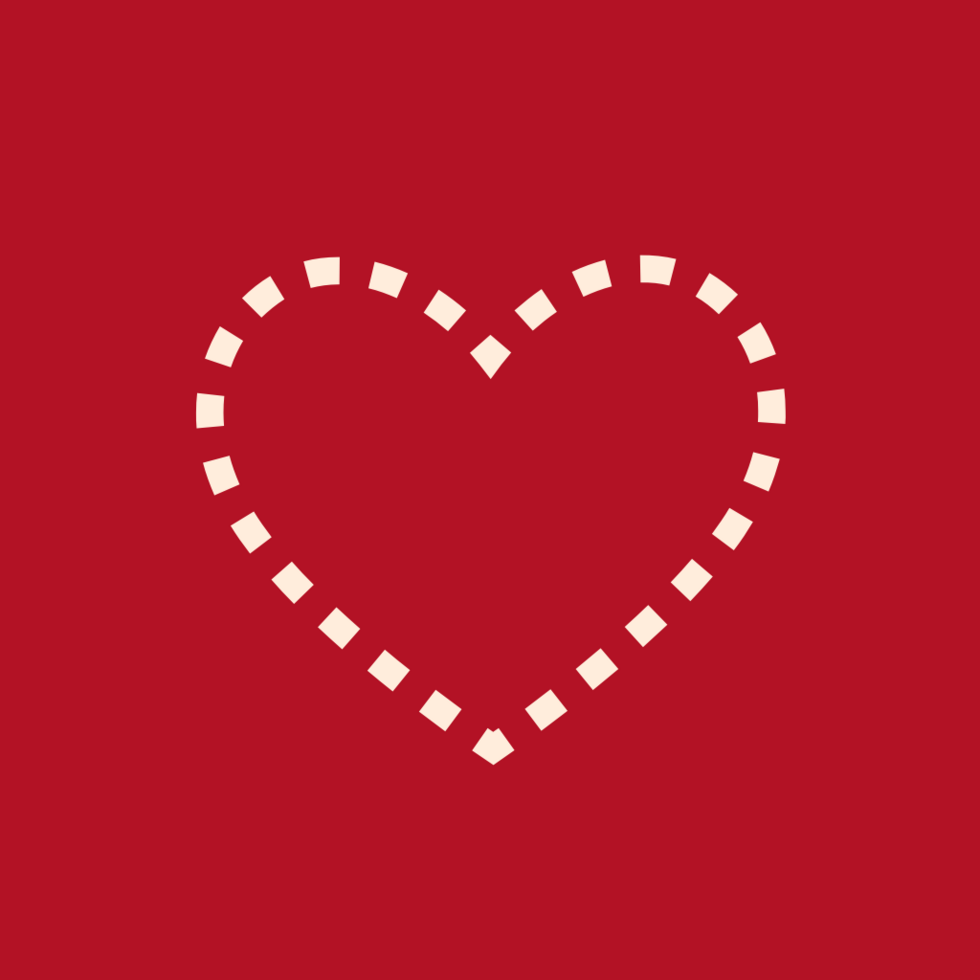 Heart simple icon vector