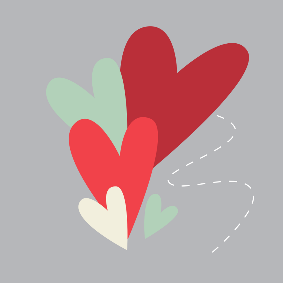 Heart valentine card vector