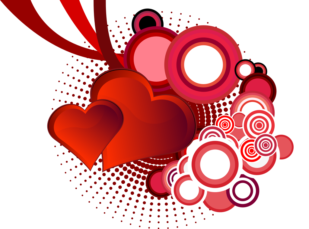 Heart background vector