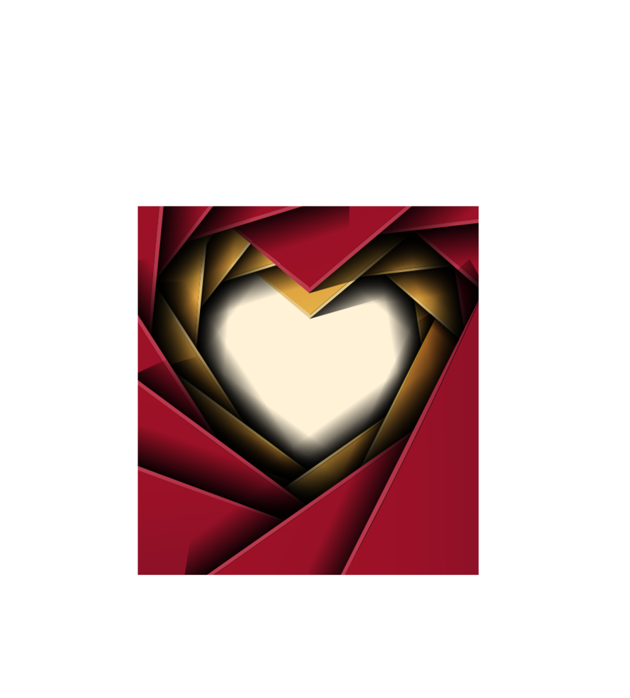 Heart hole vector