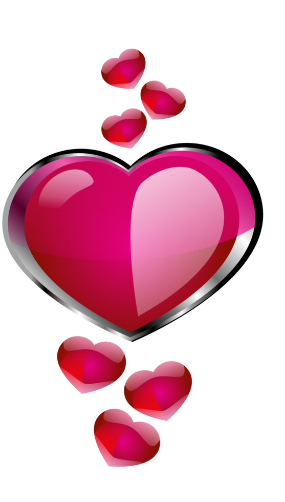Heart pendant vector