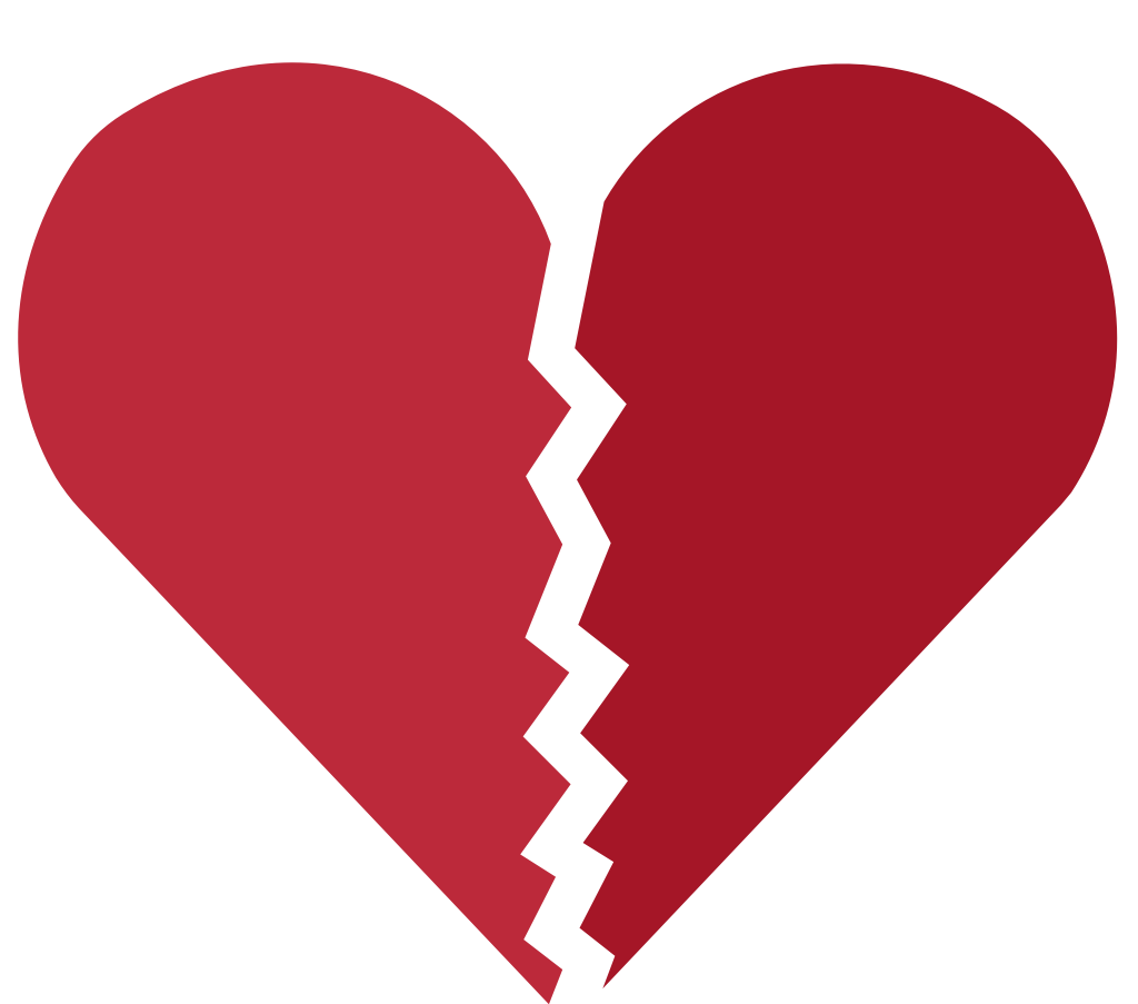 Heart broken vector