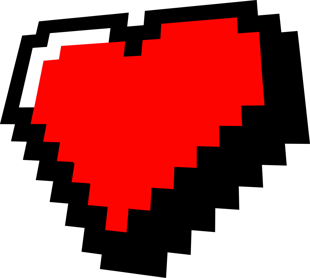 Heart Pixelate vector