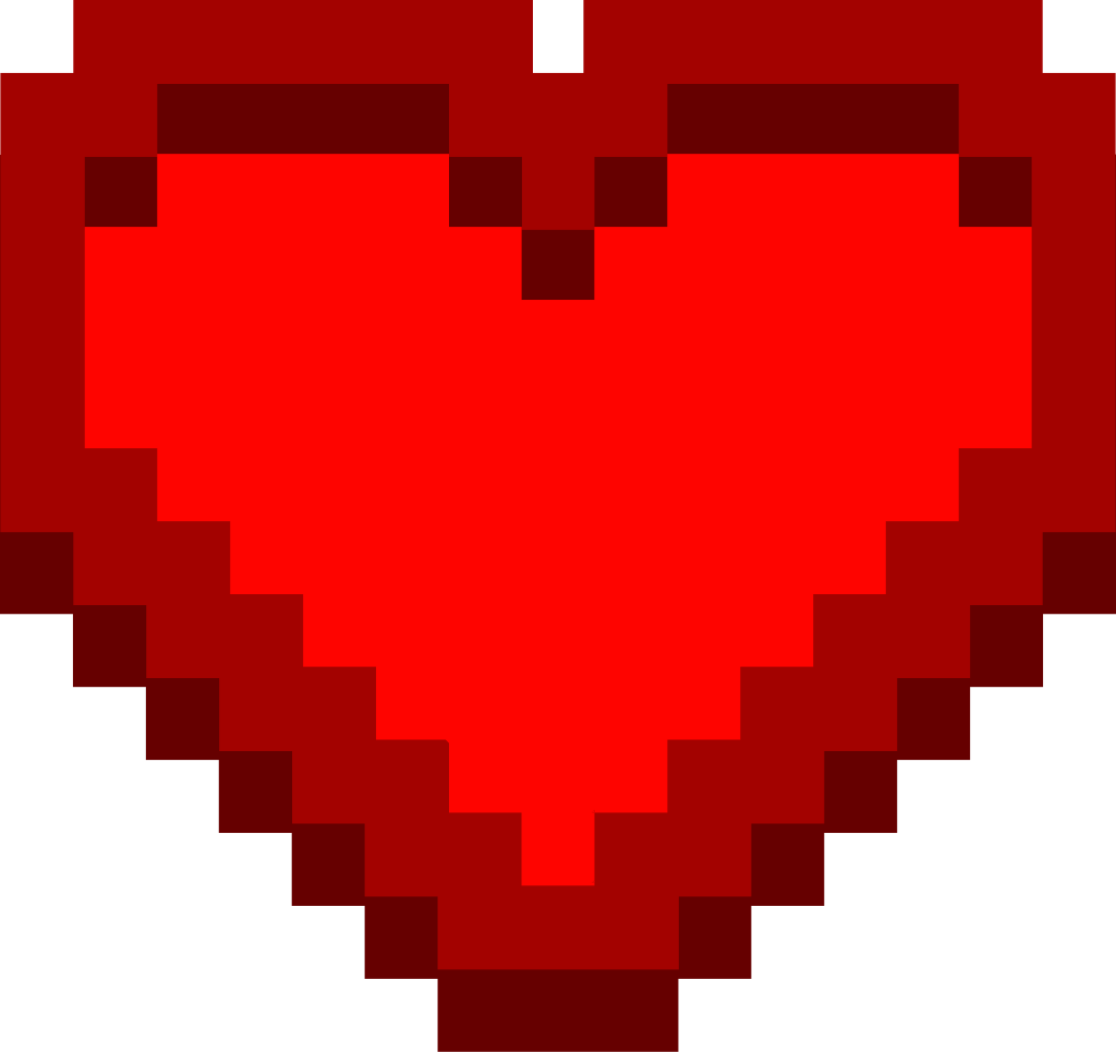 Heart Pixelate vector