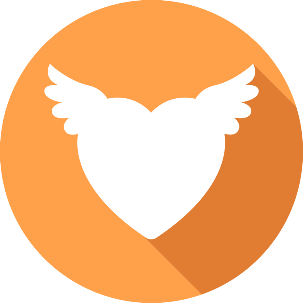 Heart wing vector