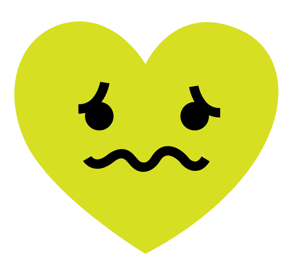 corazón emoji triste vector