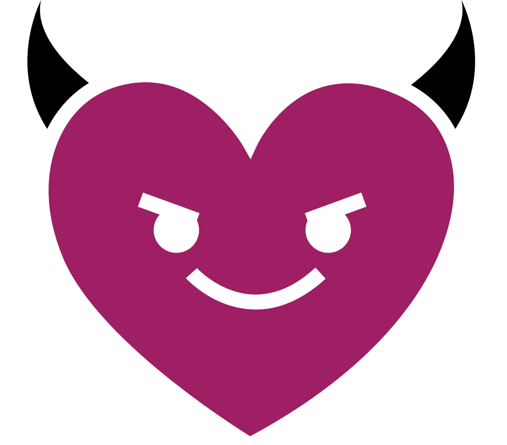 corazón emoji mal vector