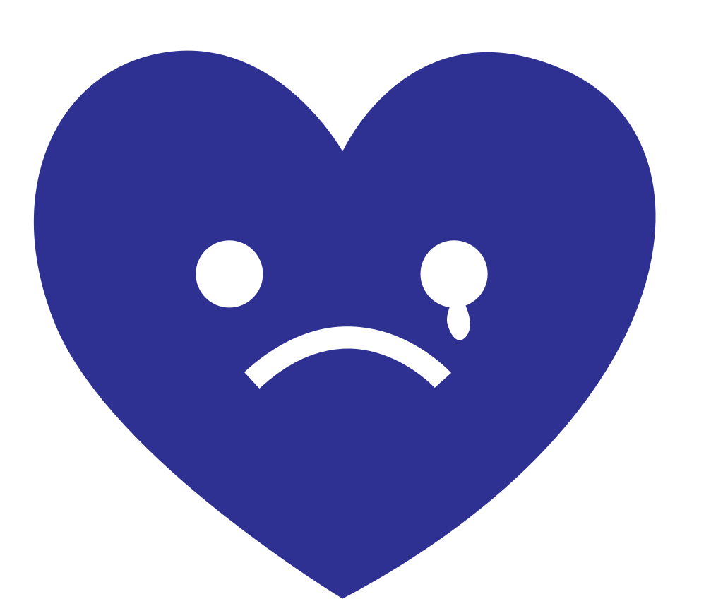 Heart emoji cry vector