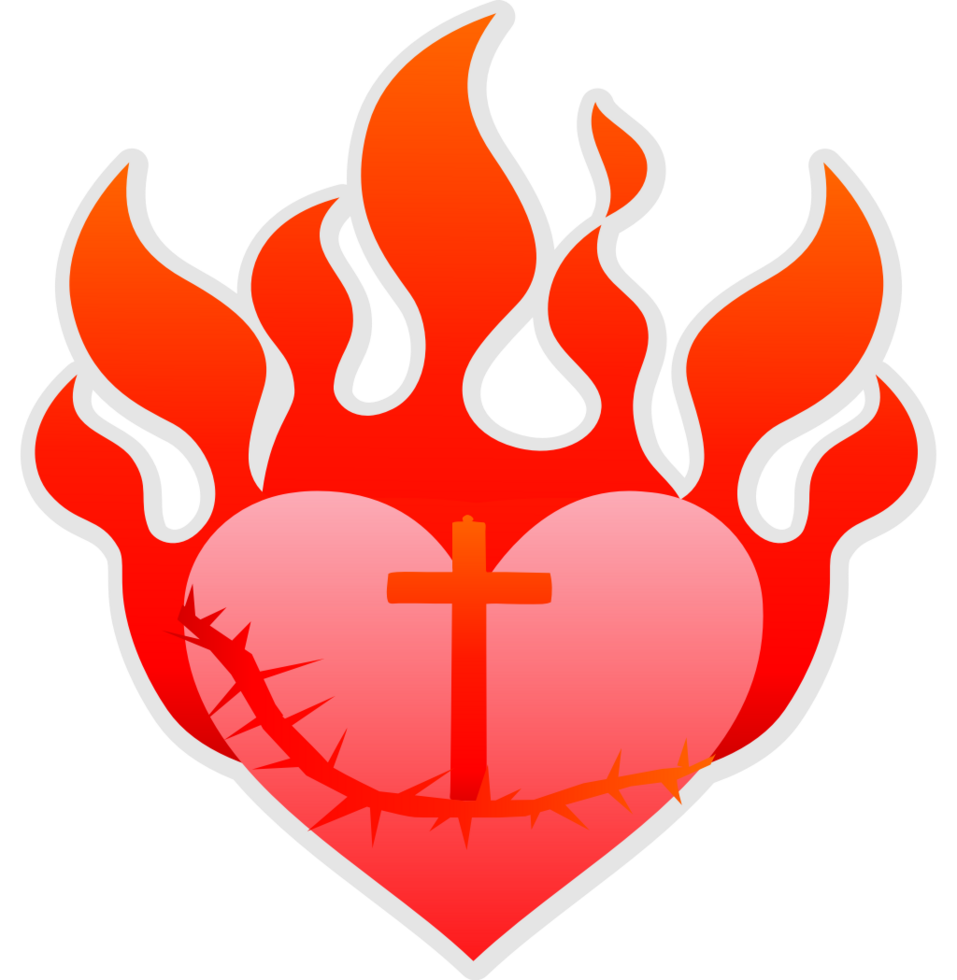 Scared heart vector