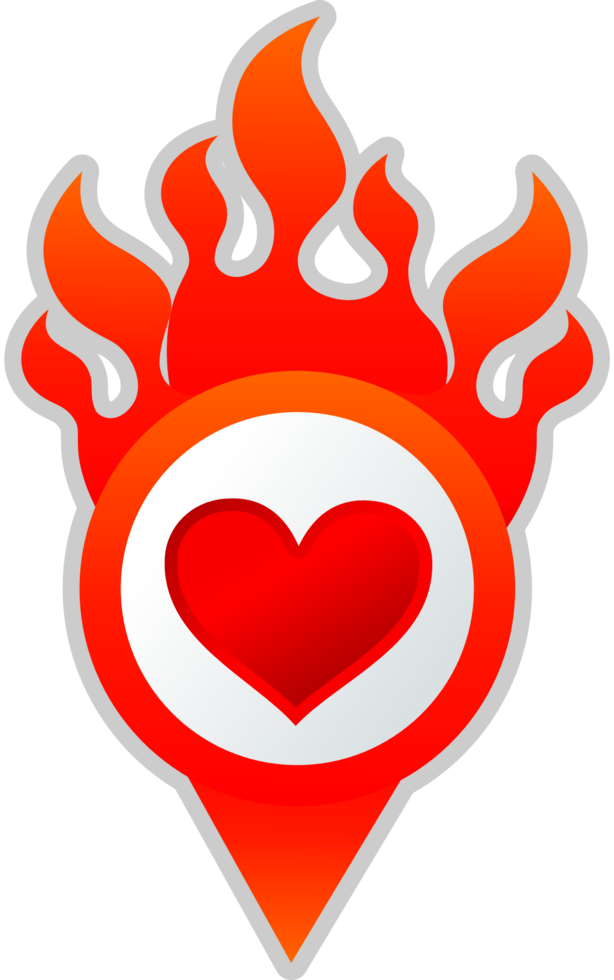 Scared heart vector