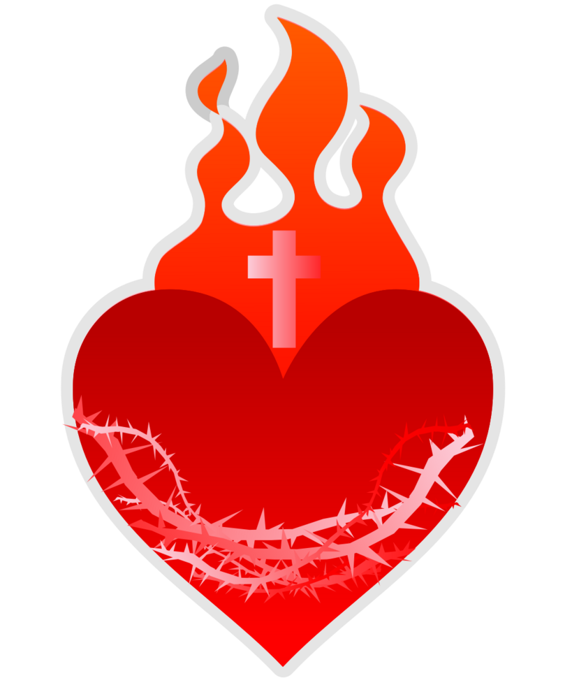 Scared heart vector