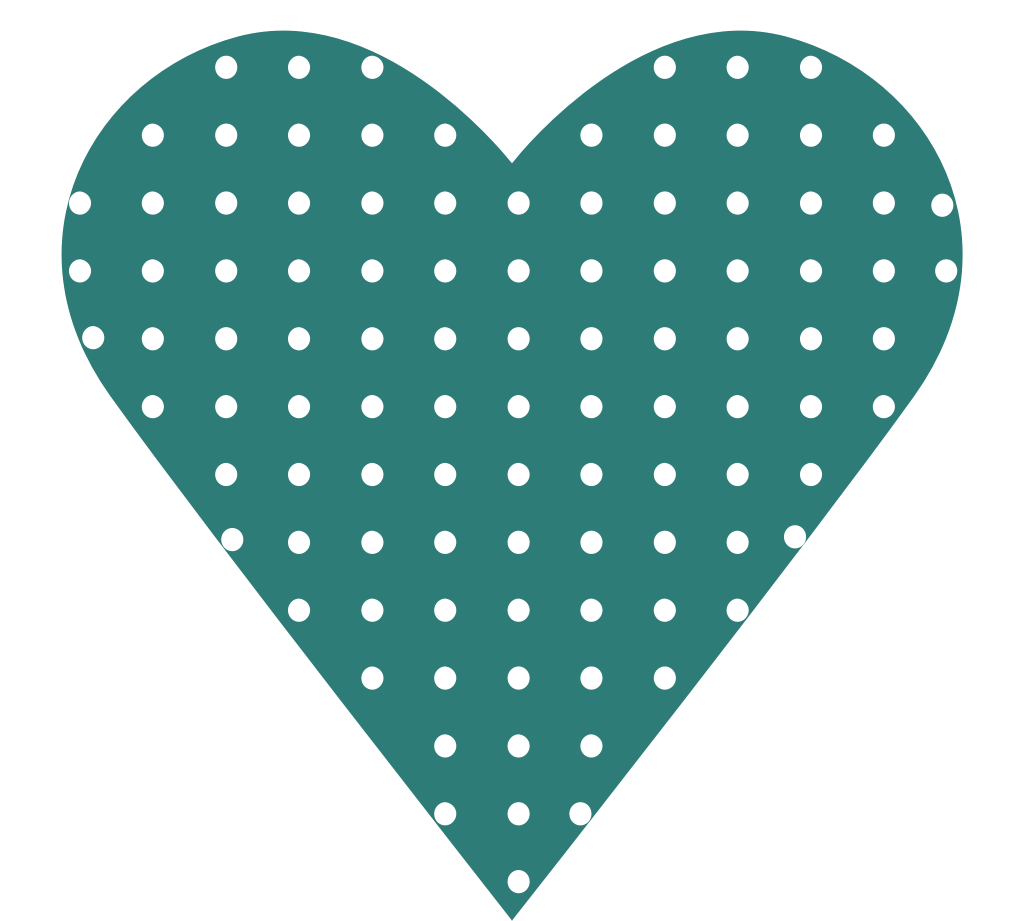 Heart with pattern vector