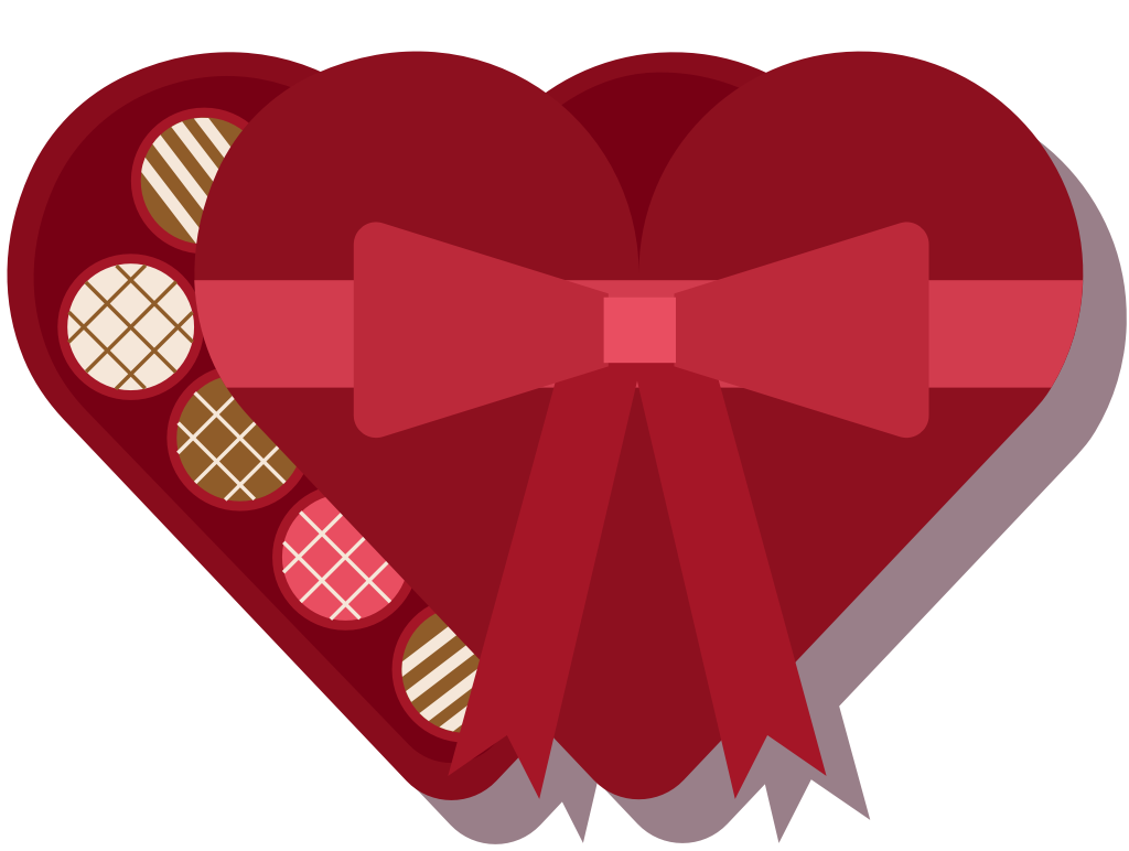 Heart chocolate vector
