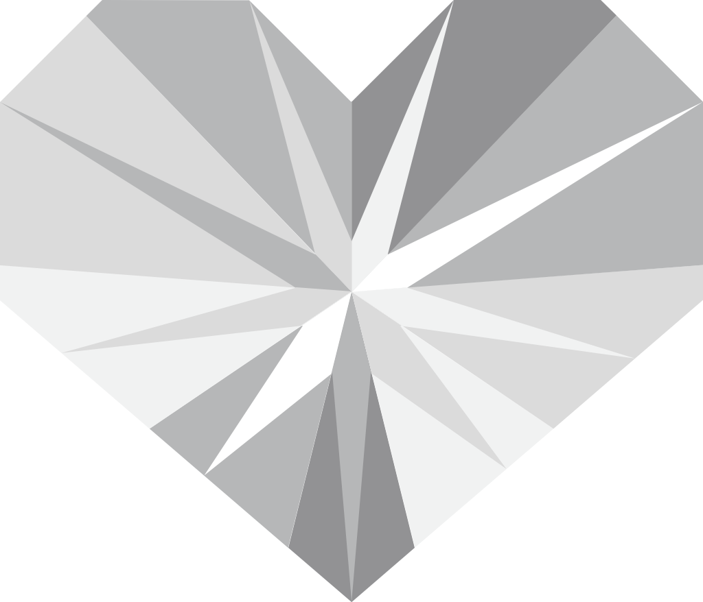 Heart diamond vector