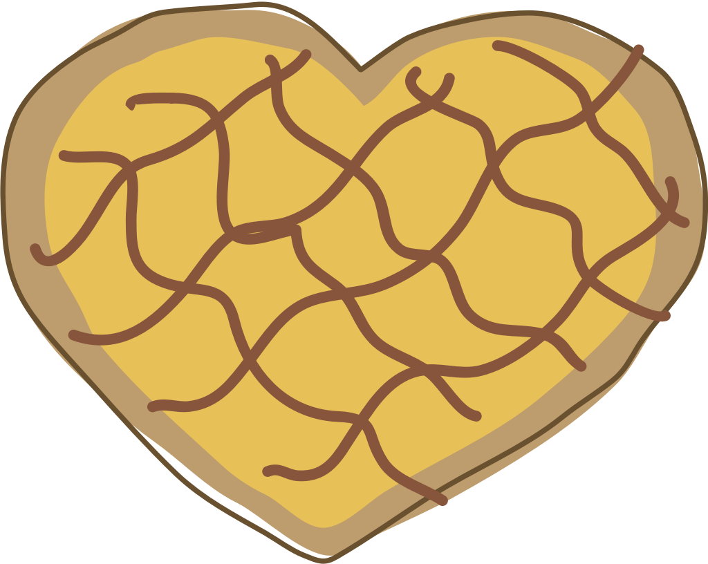 Heart cookie vector