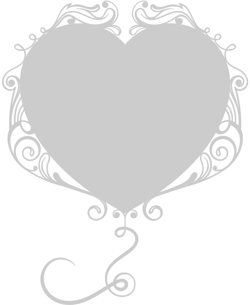 Heart floral vector