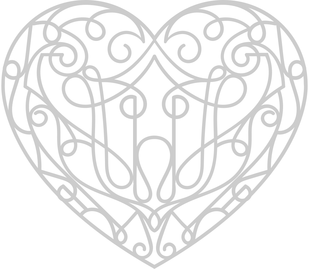 corazón ornamental vector