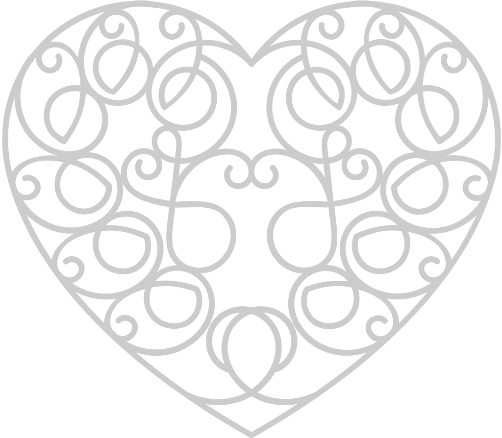 Heart ornamental vector