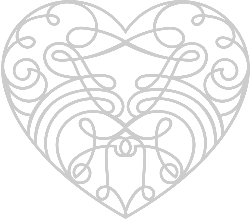 Heart ornamental vector