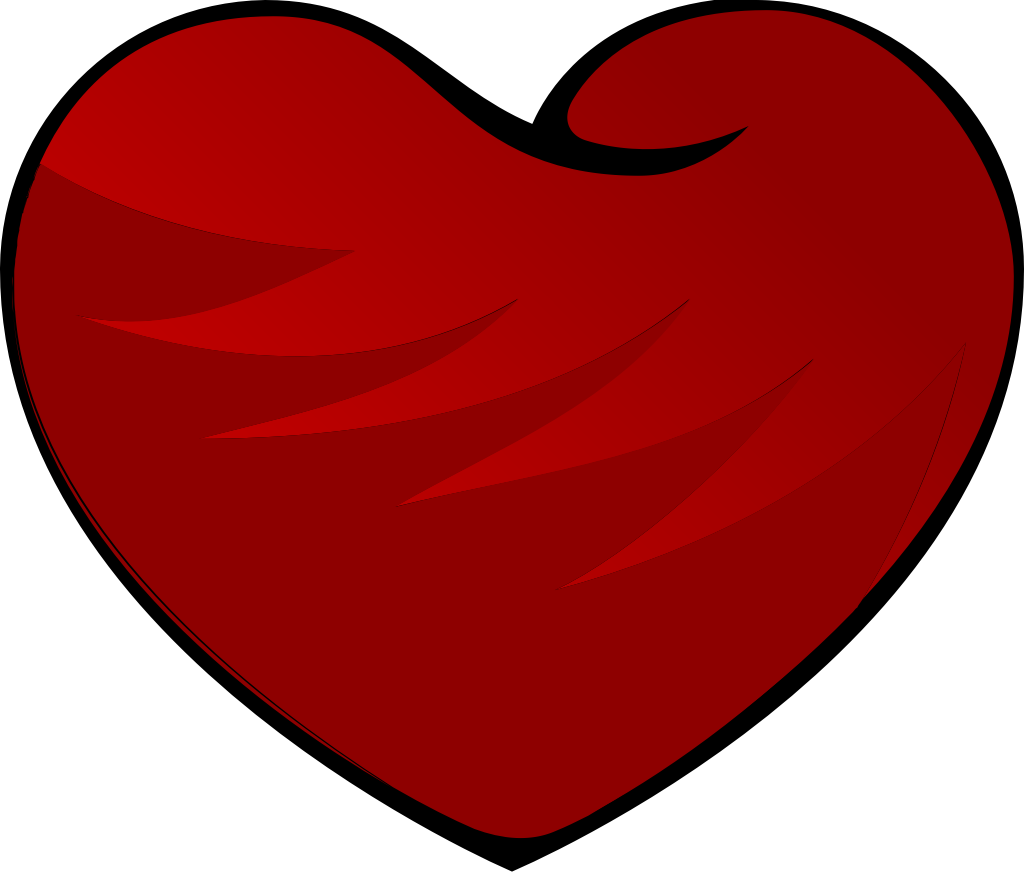 Heart tattoo vector