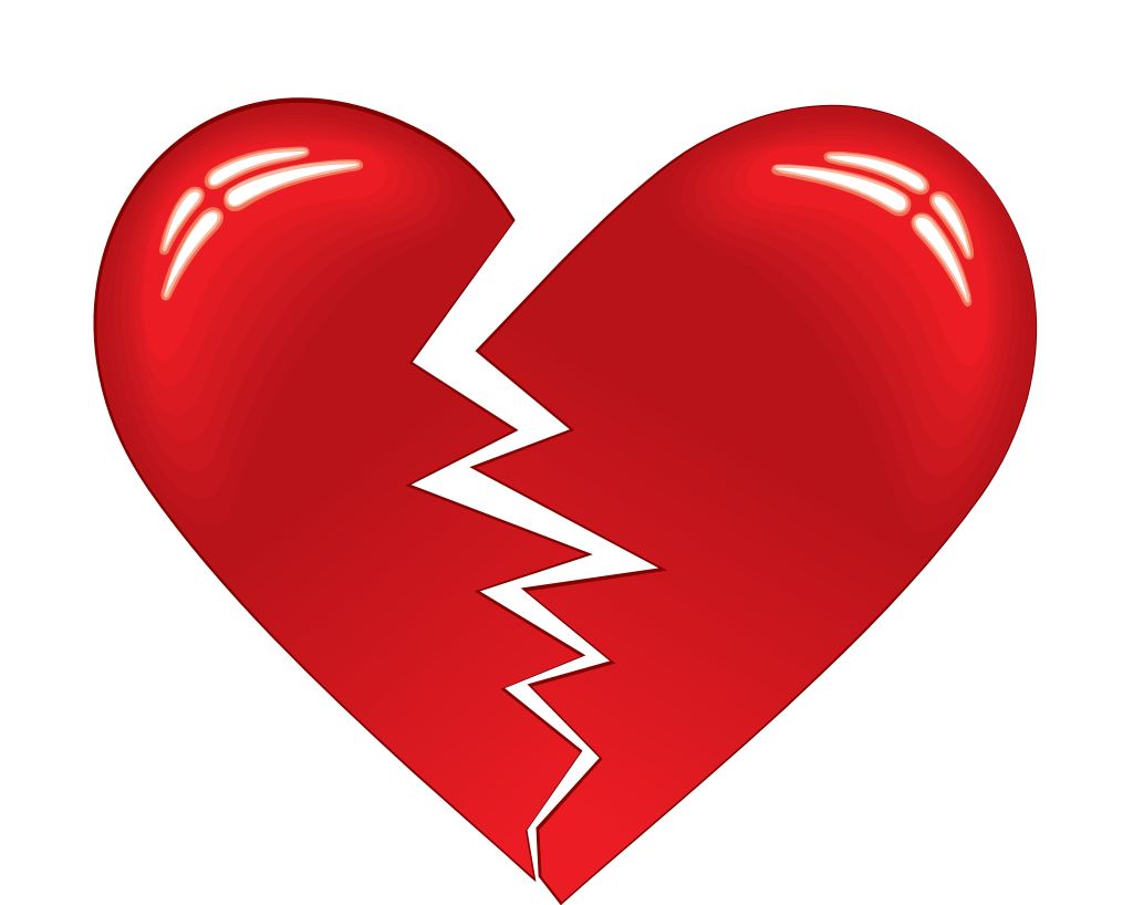Heart broken vector