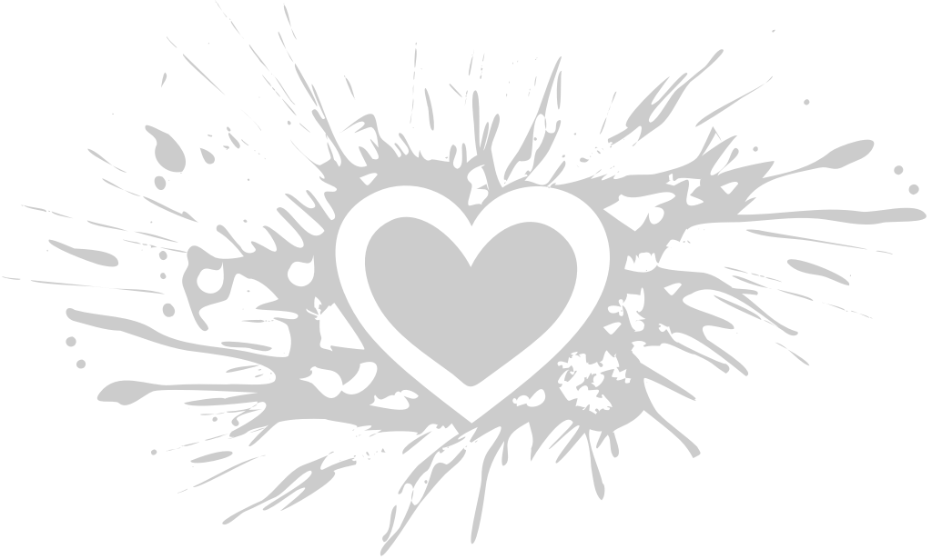 Grunge heart vector