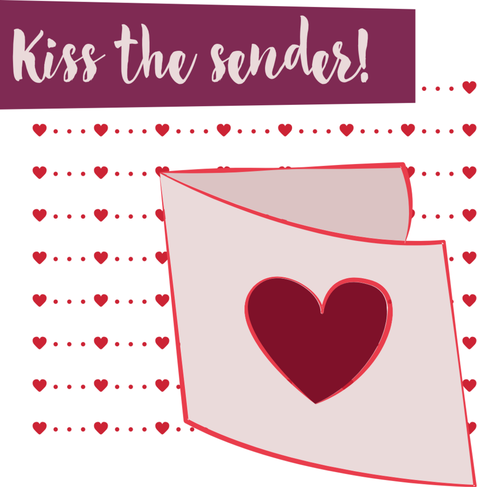 Heart letter vector